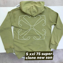 Load image into Gallery viewer, Green hoodie with a logo on the back